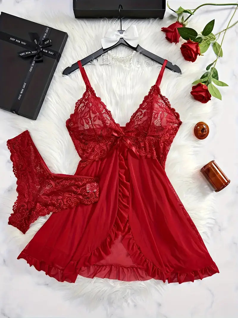 Vera | Tweedelige Kanten Lingerie Set - Ultra Zacht, Sensueel Design