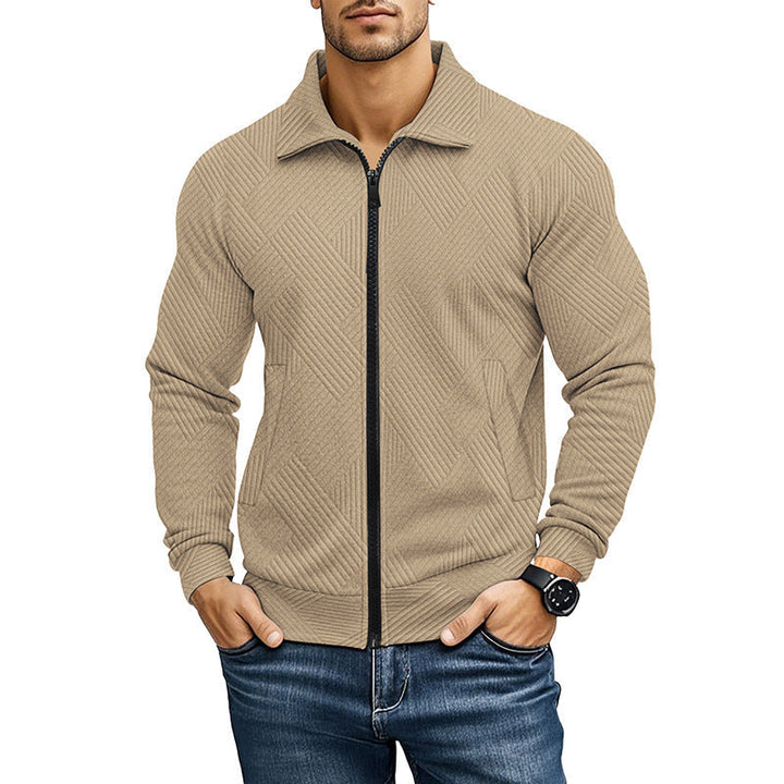 Alexander | Heren vest met ritssluiting en structuur