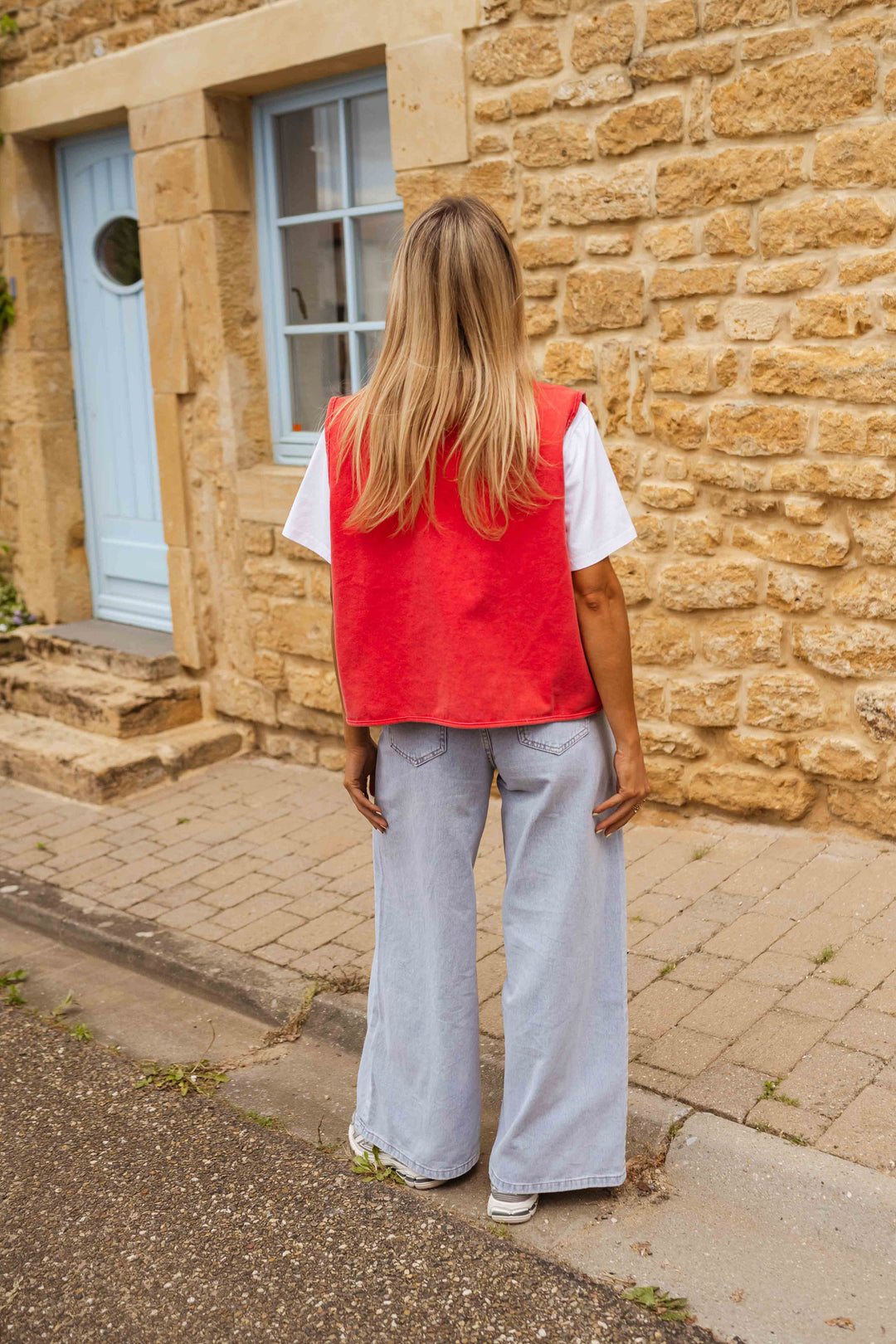 Azaria | Dames vest met knoopsluiting rechte snit