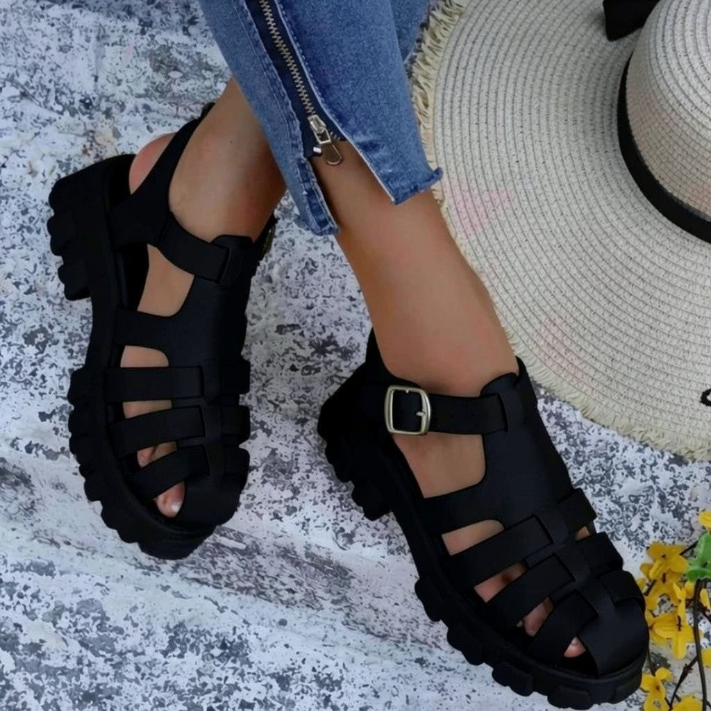 Rylie | Dames sandalen met gespband profielzool