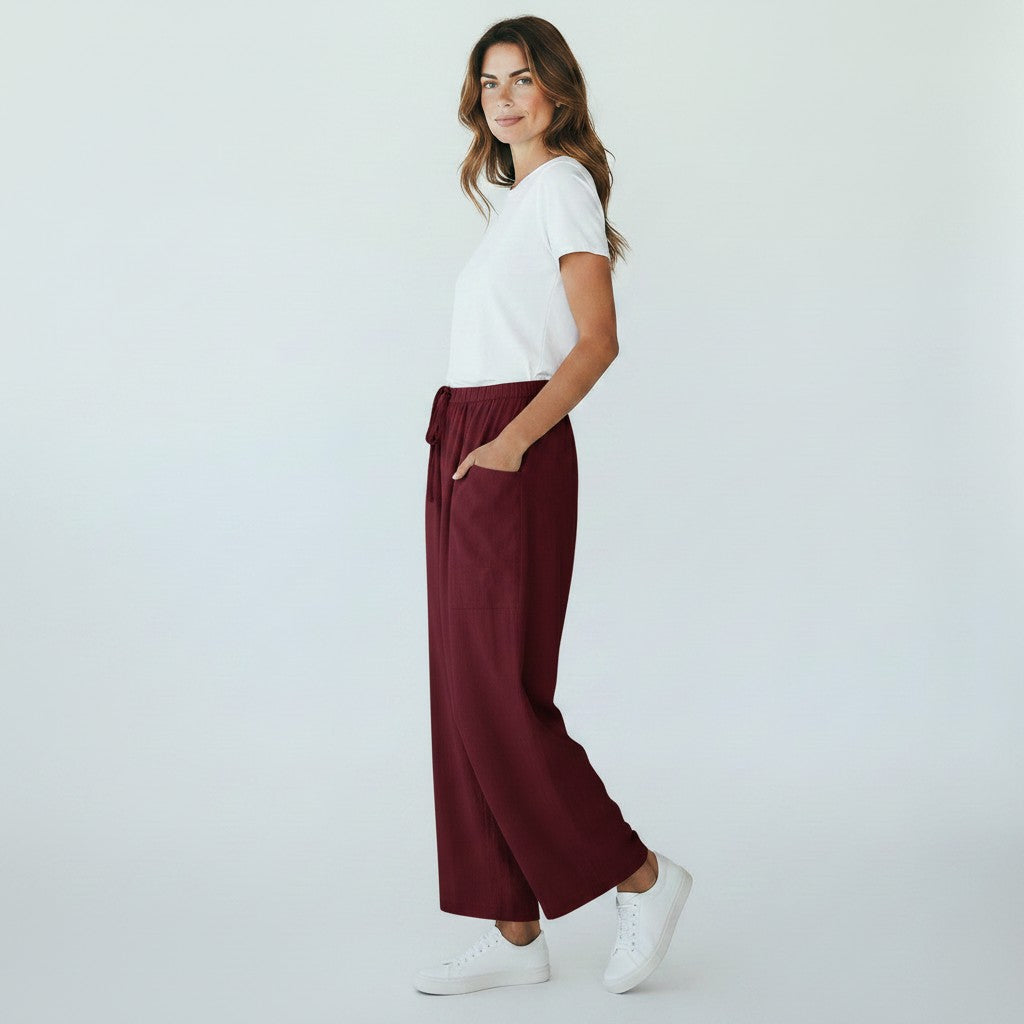 Margot | Dames harembroek with elastische tailleband wijde pijpen