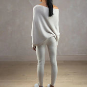 Annika | Asymmetrische Loose Fit Trui Dames - Hoogwaardige Stoffen, Stijlvol en Casual