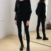 Annika | Asymmetrische Loose Fit Trui Dames - Hoogwaardige Stoffen, Stijlvol en Casual