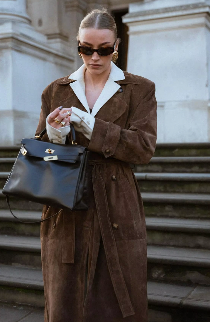 Meredith | Dames trenchcoat met ceintuur en knoopsluiting