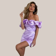 Kate | Cocktailjurk Dames - Elegant Off-Shoulder met Ruches