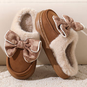 Wanda | Dames Pantoffels - Pluche Voering met Strik Detail, Comfortabel en Stijlvol