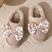 Wanda | Dames Pantoffels - Pluche Voering met Strik Detail, Comfortabel en Stijlvol
