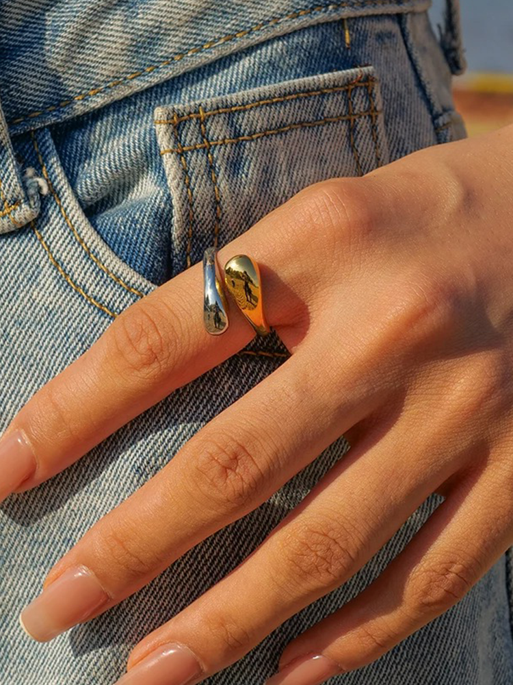 Marlene | Dames Ring - Hoogwaardig Roestvrij Staal, Tijdloos en Elegant