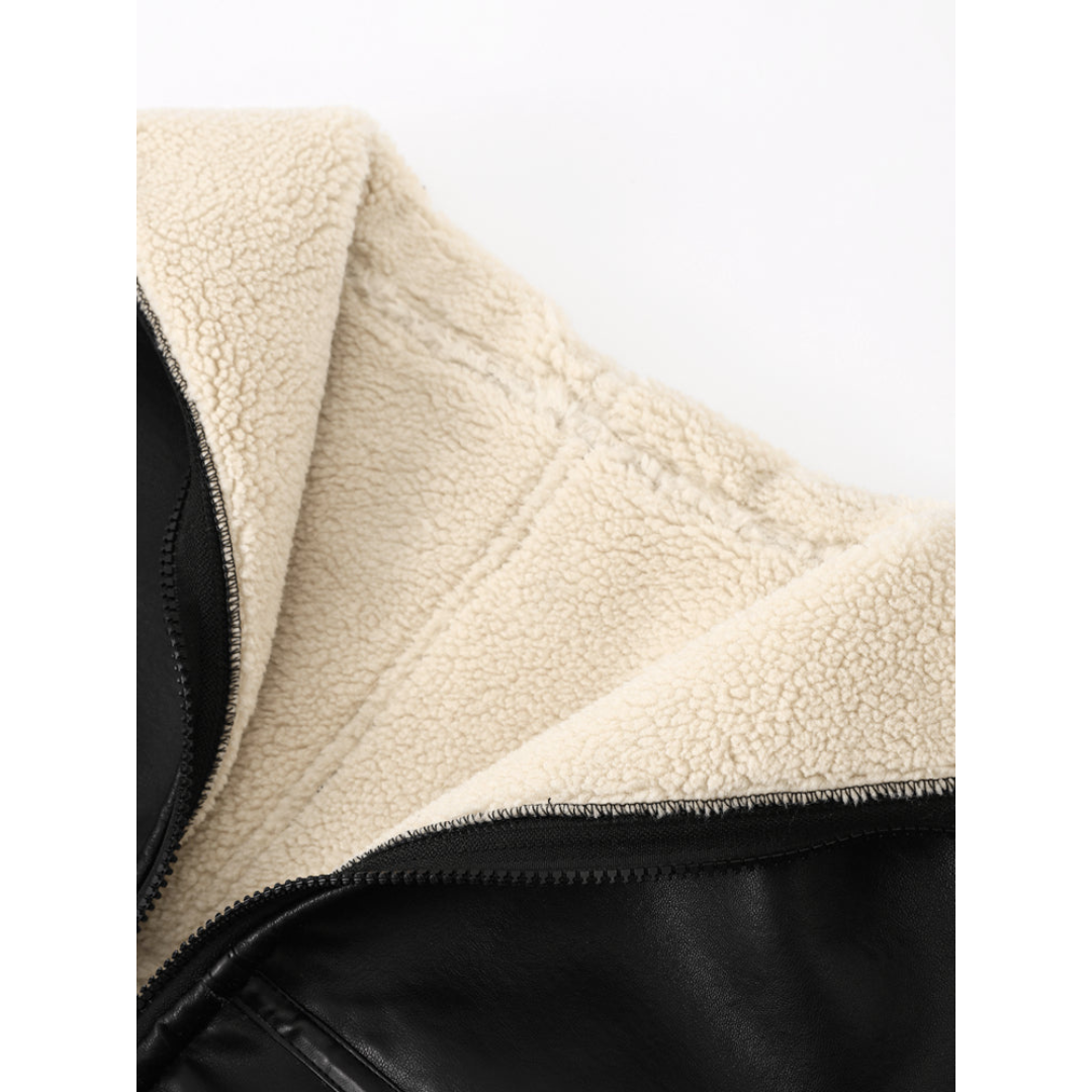 Wella | Luxe Gewatteerde Winterjas Dames - Lange Pasvorm, Teddy Fleece