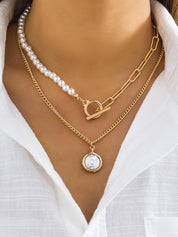 Ricci | Verfijnde Ketting Dames - Imitatieparels, Tijdloos Design