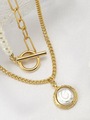 Ricci | Verfijnde Ketting Dames - Imitatieparels, Tijdloos Design
