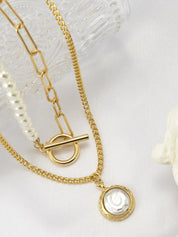 Ricci | Verfijnde Ketting Dames - Imitatieparels, Tijdloos Design
