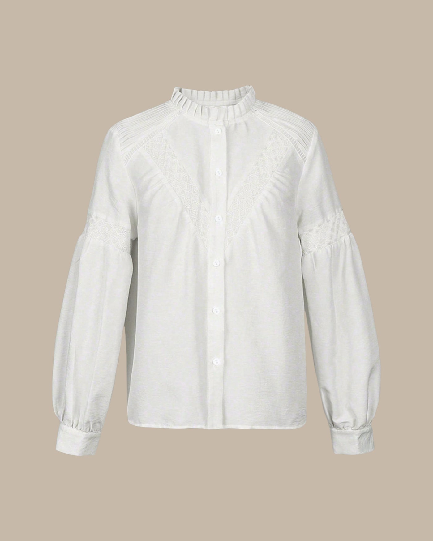 Lima | Casual Blouse Dames - met Ruches en Gegolfde Textuur