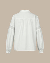 Lima | Casual Blouse Dames - met Ruches en Gegolfde Textuur