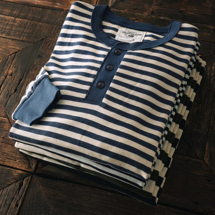 Maritiem Katoenen Langemouwen Shirt