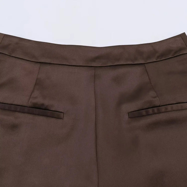 Fien | Dames Korte Broek met Kantafwerking Elastische Taille