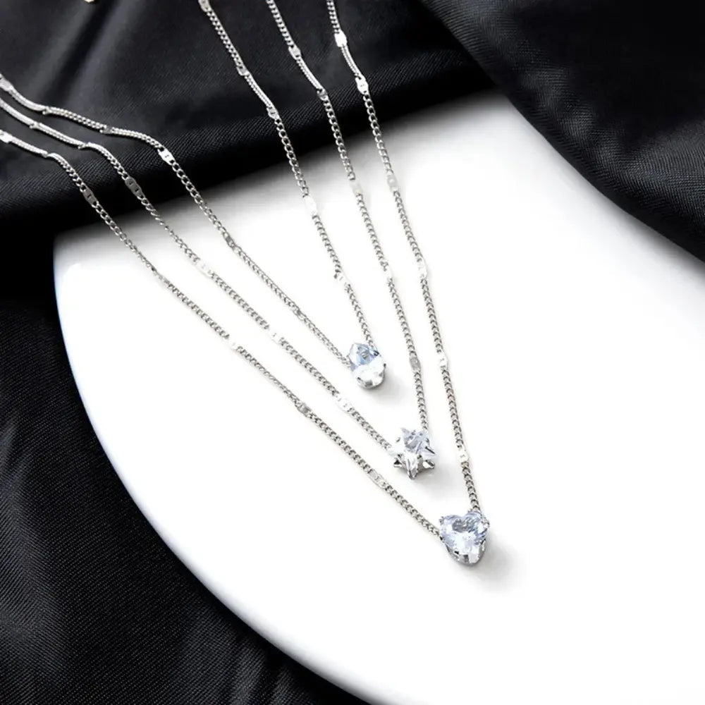 Monica | Gelaagde Hanger Halsketting - Verfijnd Ontwerp, Tijdloos Elegant