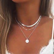 Monica | Gelaagde Hanger Halsketting - Verfijnd Ontwerp, Tijdloos Elegant