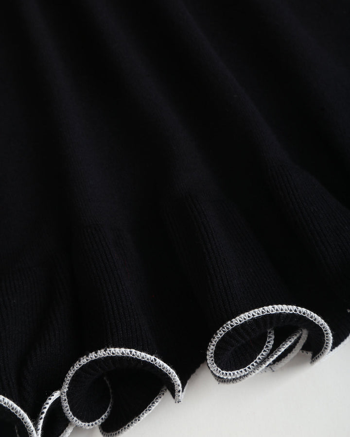 Bethany | Dames mini jurk met lange mouwen ruches