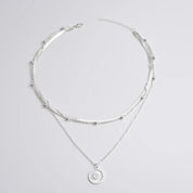 Zindara | Drievoudige Zilveren Ketting - Handgemaakt, Tijdloos Design