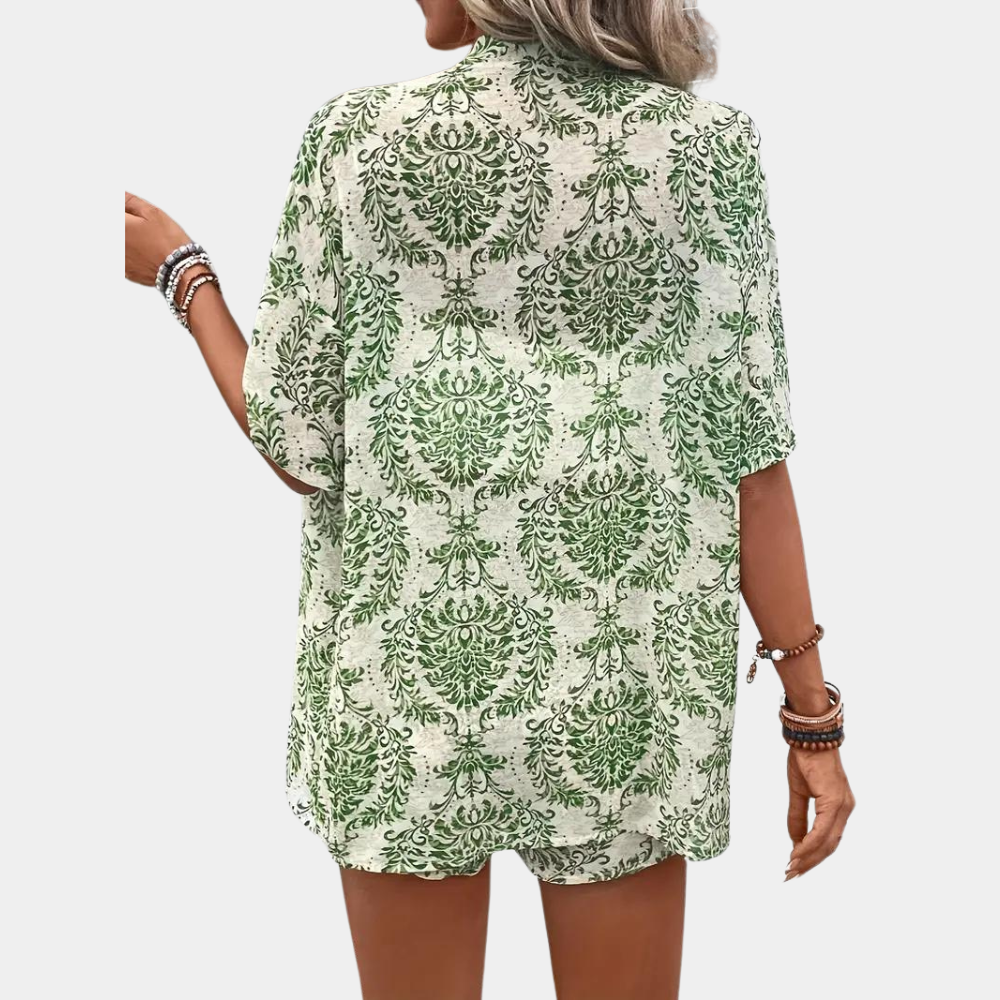 Athena | Dames set met blouse en korte broek