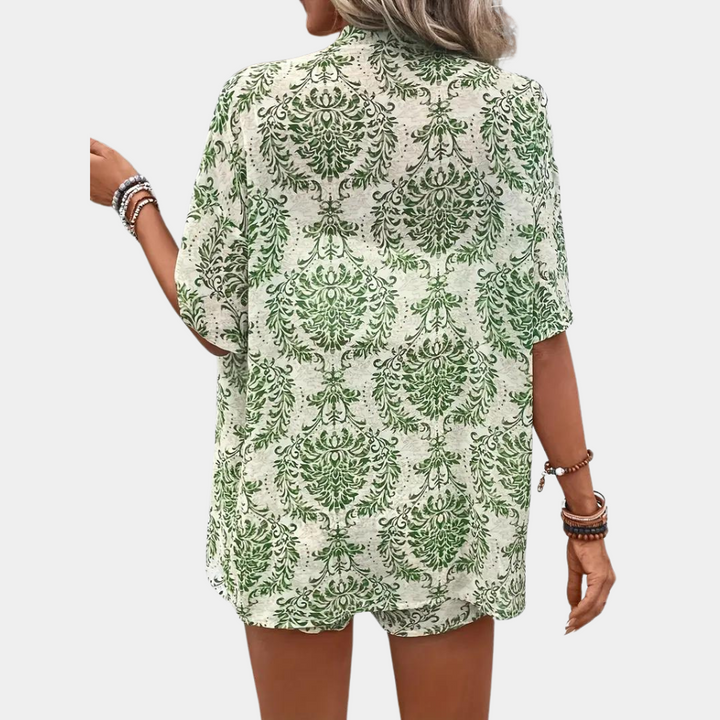 Athena | Dames set met blouse en korte broek