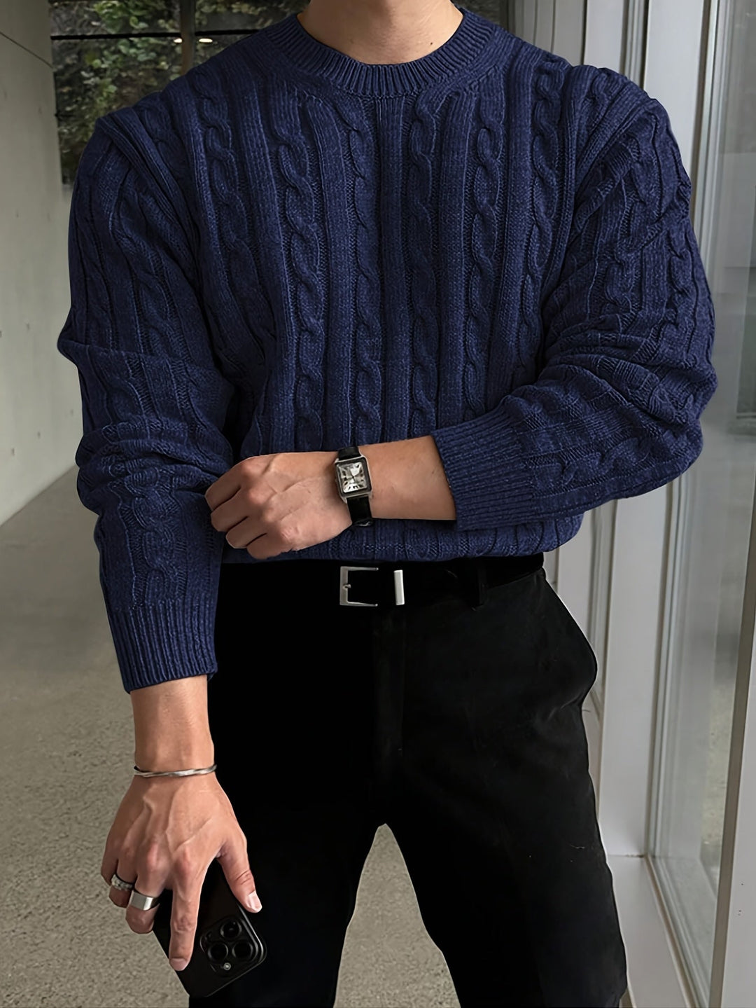 Preston | Gedraaide Kabel Pullover Trui