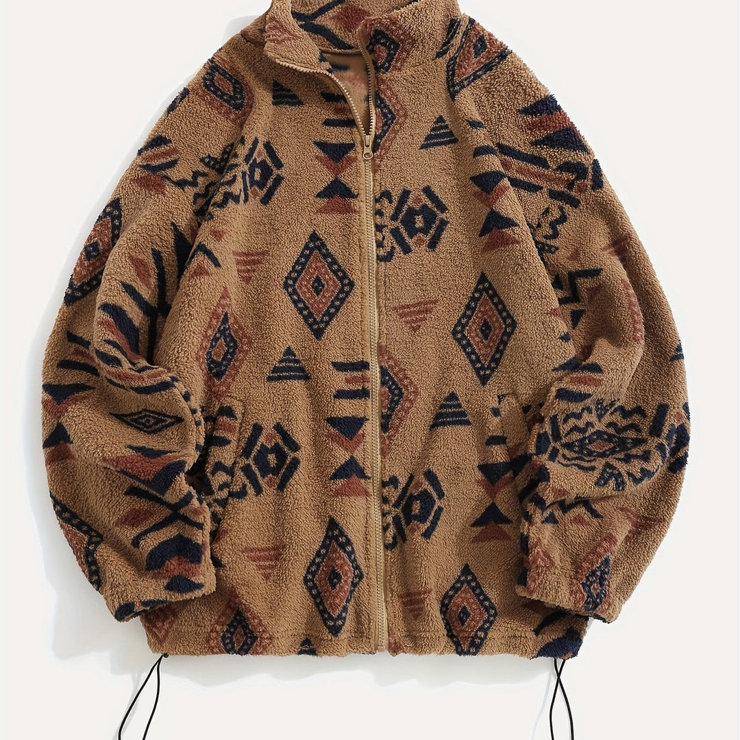 Carmen | Geprinte Zip-Up Jas
