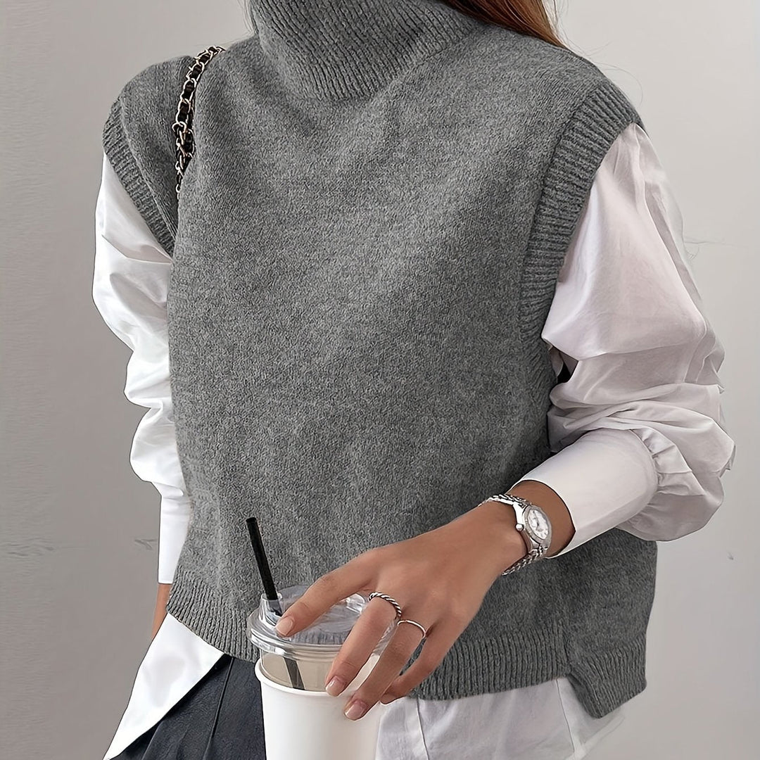 Farrah | Hoge Hals Trui Vest