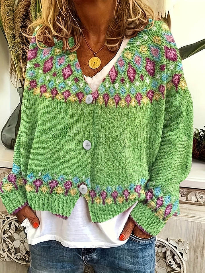 Esme | Nordic Geprinte Cardigan