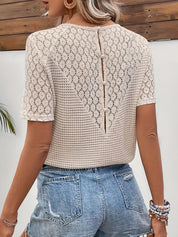 Hannah | Elegant T-Shirt voor Dames - V-hals, Ademend en Veelzijdig