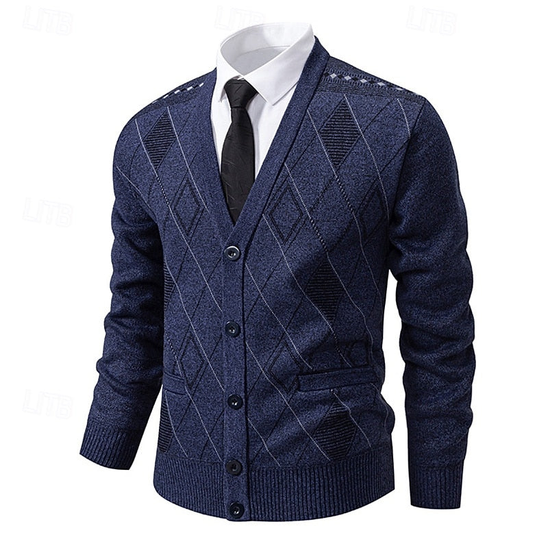 Weston | Verfijnde Argyle Cardigan