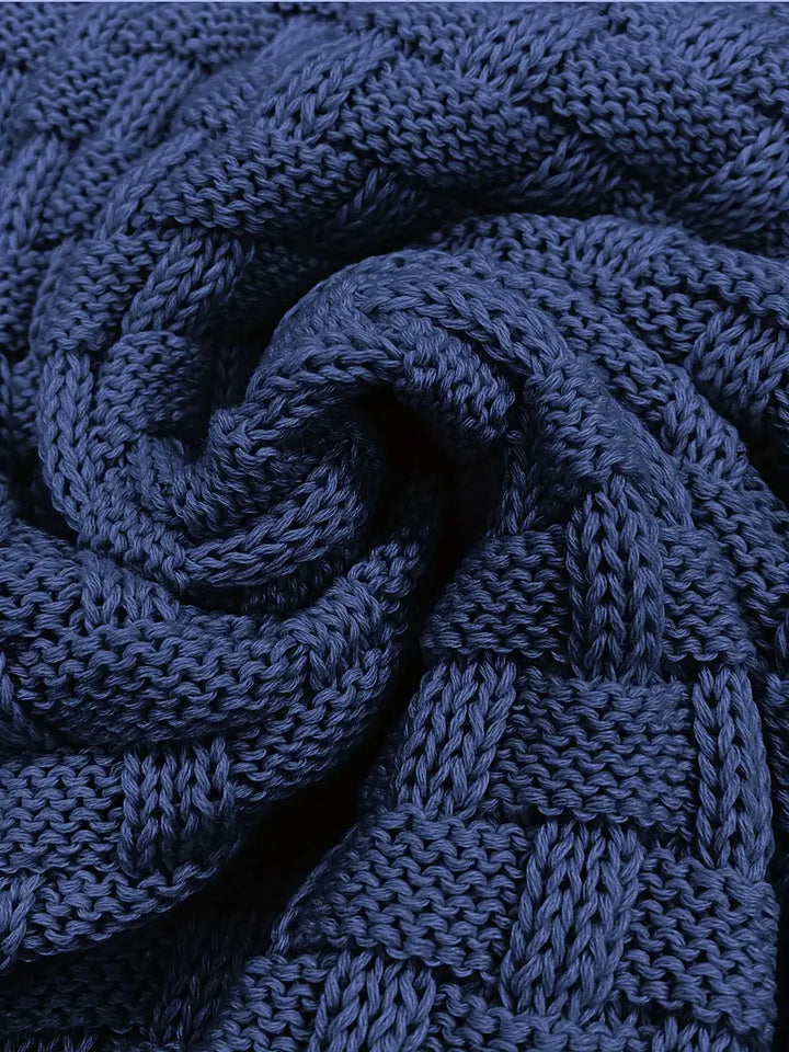 Heren Textured Half-Zip Breisweater