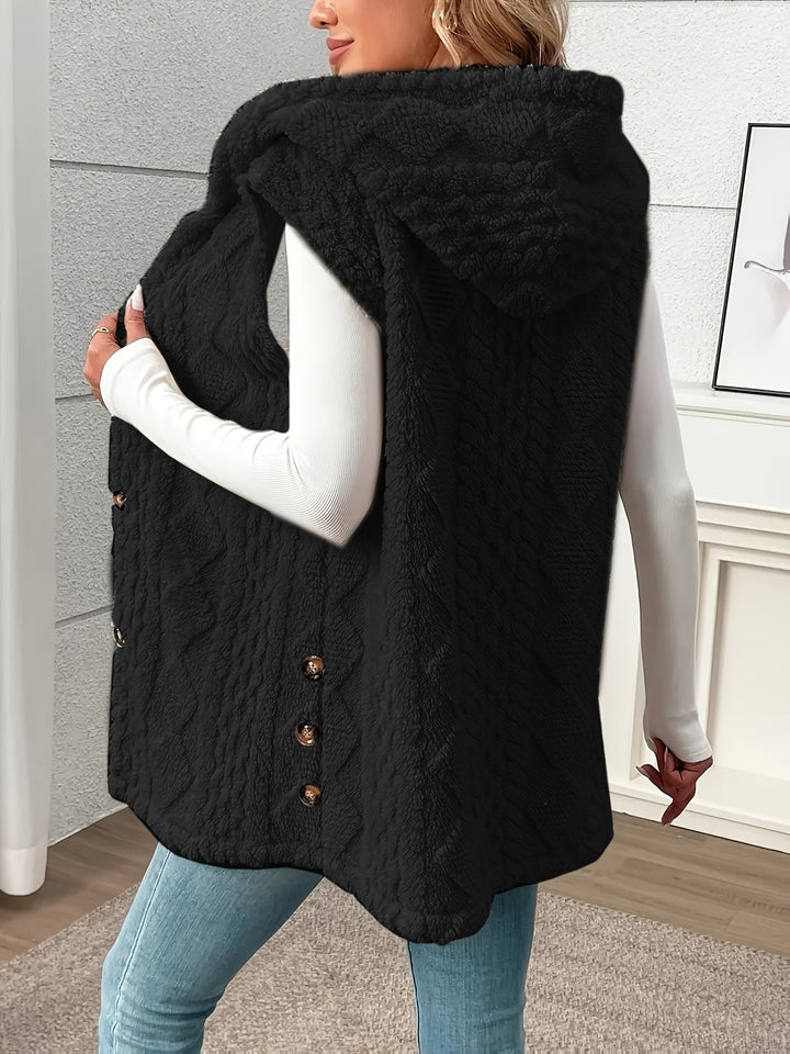 Lorna | Gezellige Hooded Mouwloze Vest