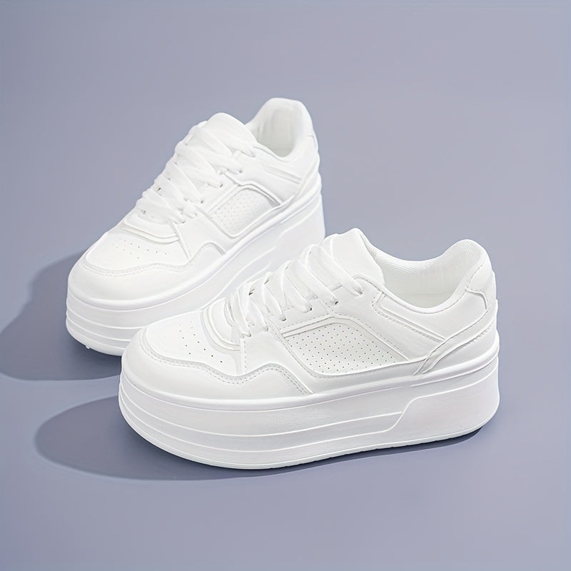 Dylan | Dames sneakers met platform veters