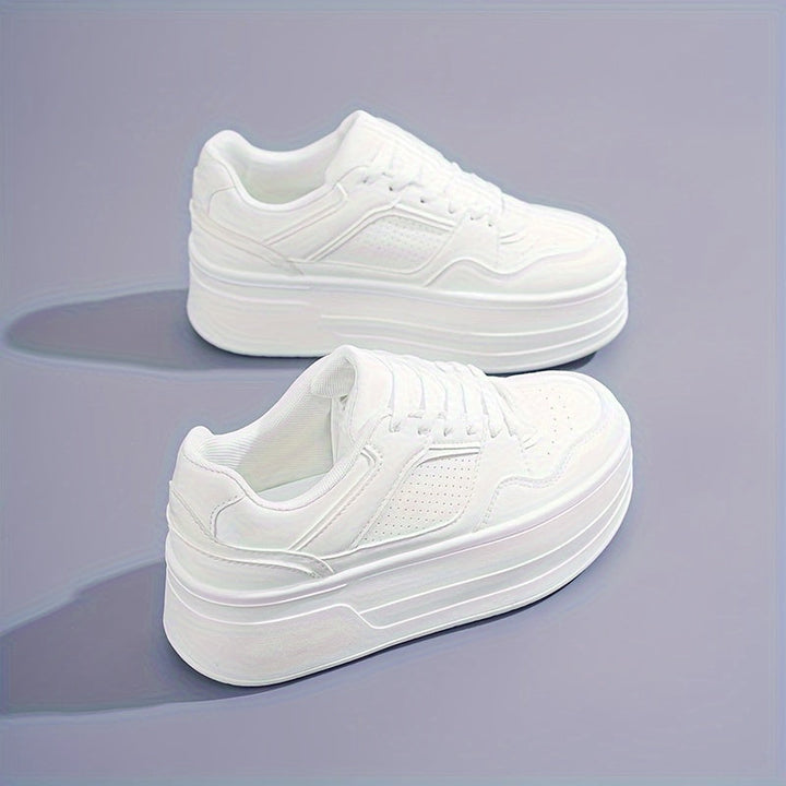 Dylan | Dames sneakers met platform veters