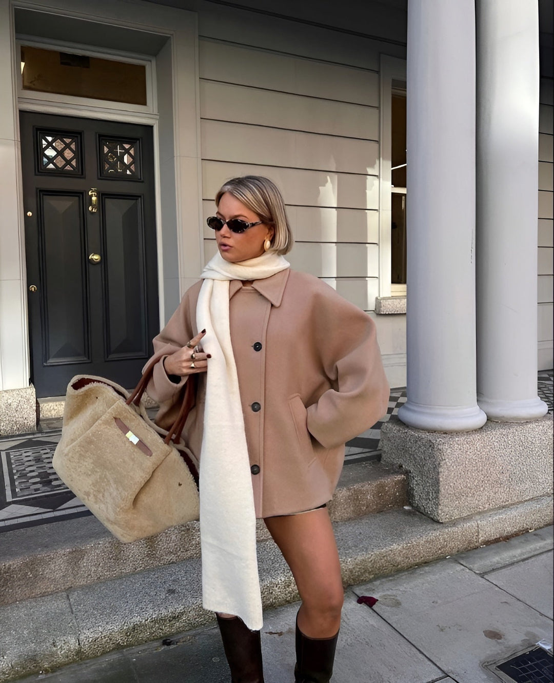 Odilia | Dubbelzijdige Verfijnde Elegante Jas