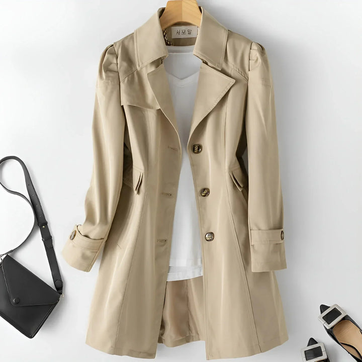Sevim | Notch-Lapel Signature Graceful Trench Coat