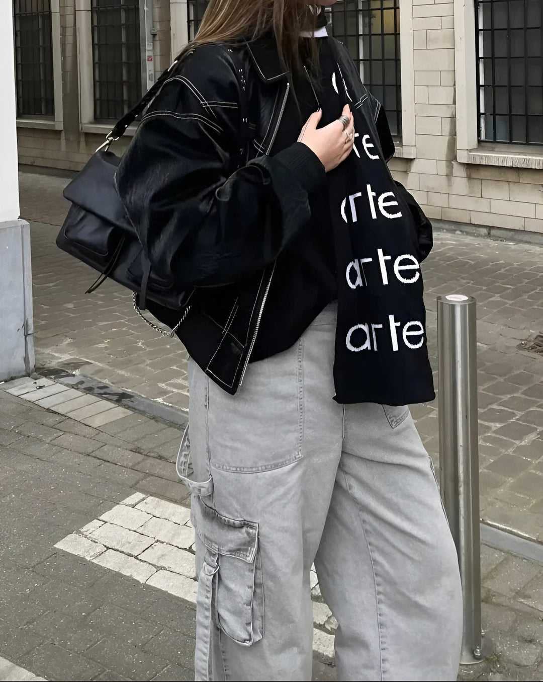 Rozemarijn | Oversized Statement Gestructureerde Bomberjack