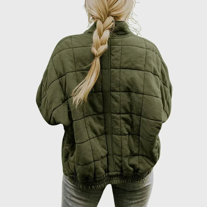 Ebru | Gevoerde Tailored Verfijnde Puffer Jast