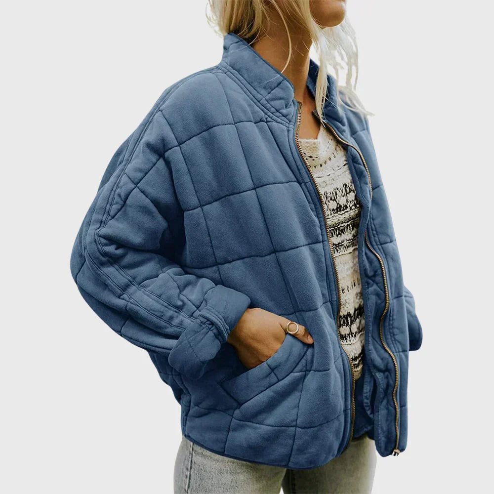 Ebru | Gevoerde Tailored Verfijnde Puffer Jast