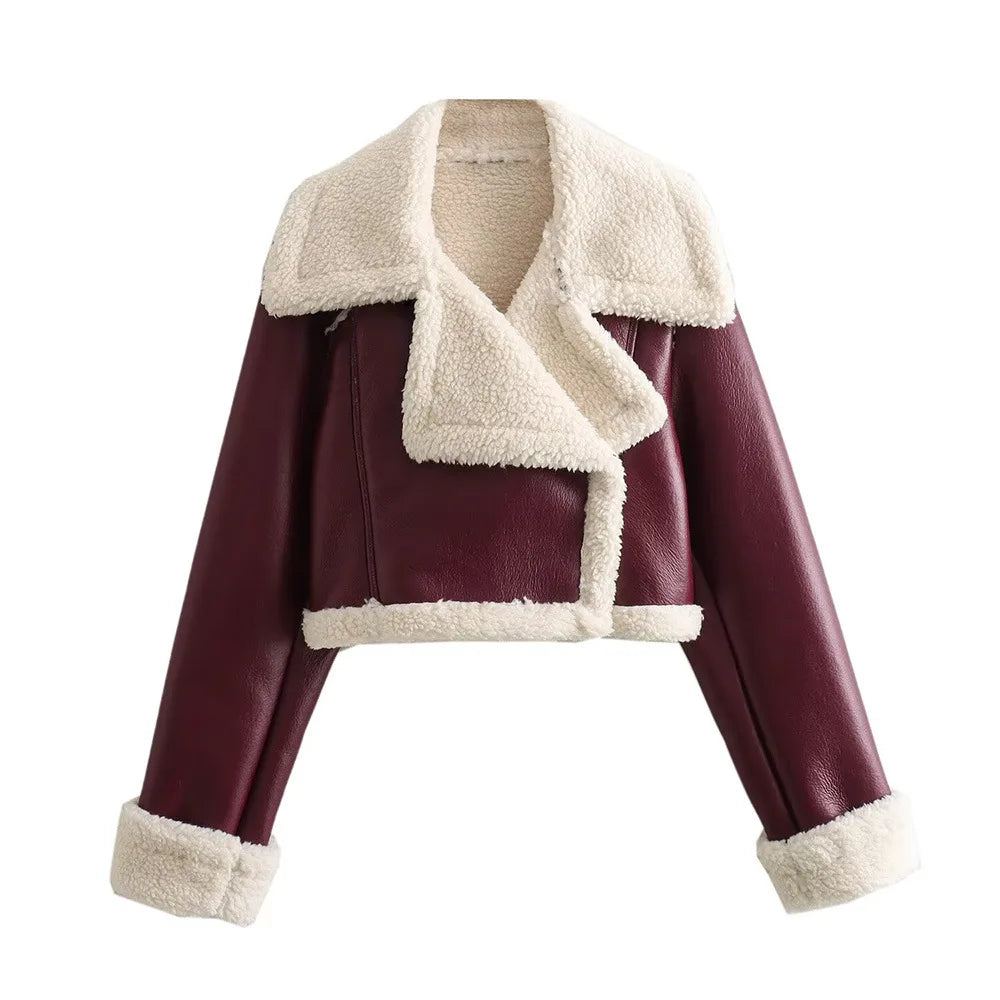 Ursela | Zip-Up Cropped Signature Coat