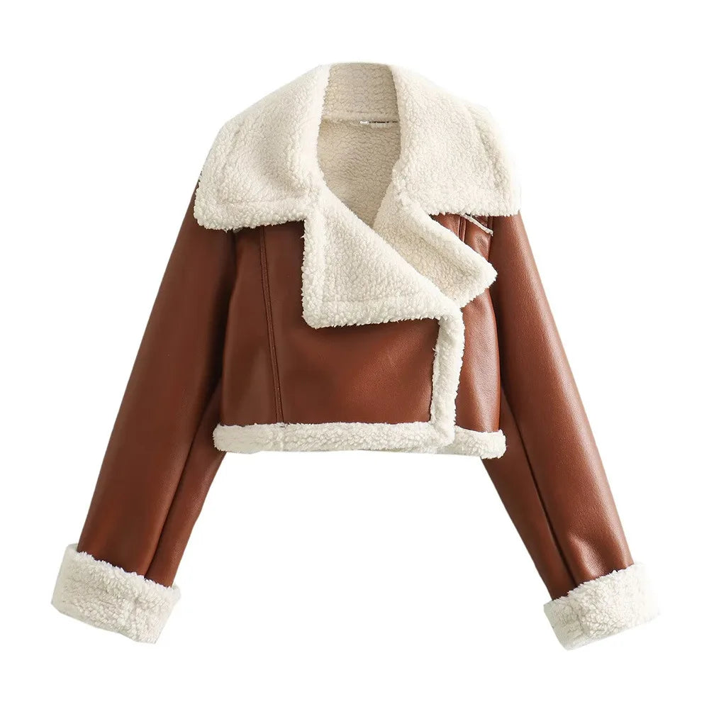 Ursela | Zip-Up Cropped Signature Coat