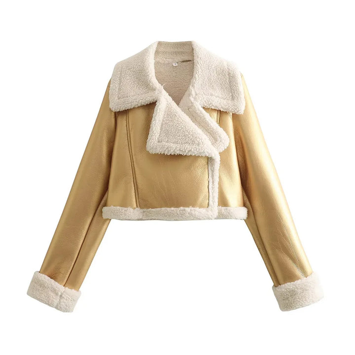 Ursela | Zip-Up Cropped Signature Coat