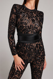 Julia | Jumpsuit - Verfijnd Ontwerp met Kant Details
