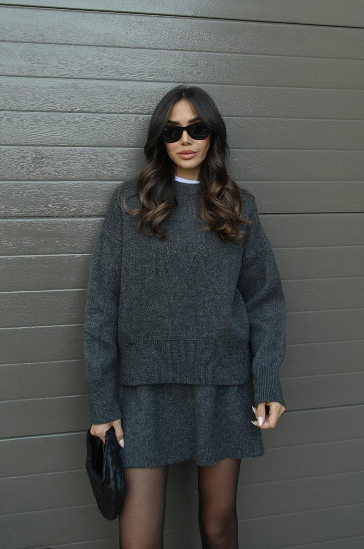 Noor | Dames tweedelige set met rok trui