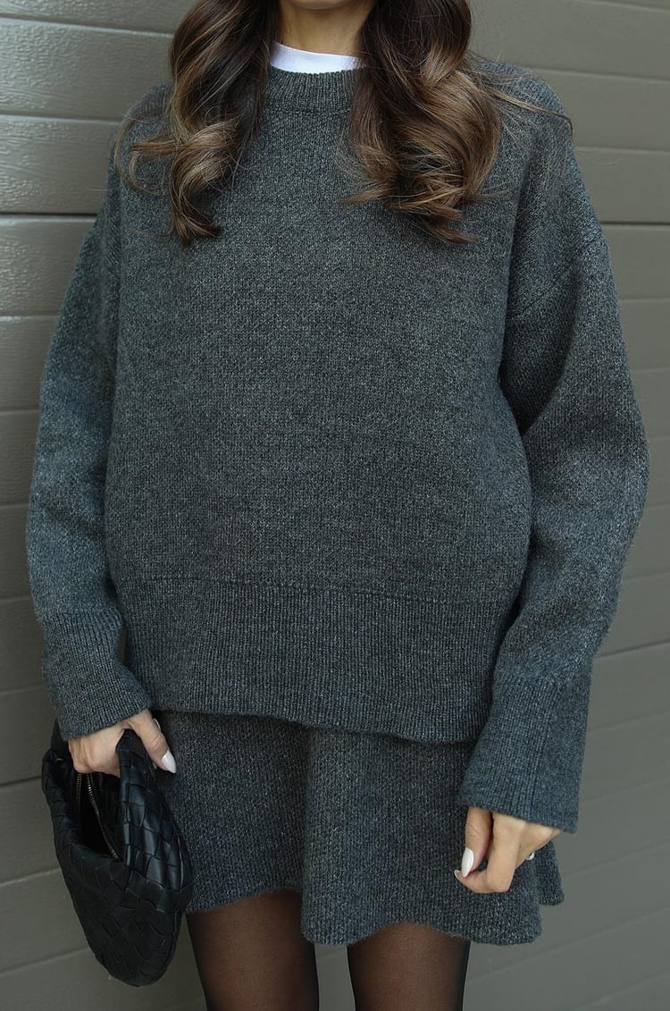 Violet | Gebreide set met Top en Rok