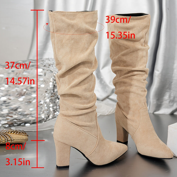 Lorena | Slouch Kniehoog Heels