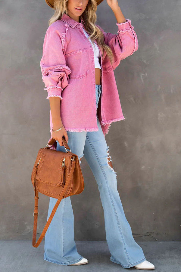 Briana | Zomerse Denim Tussenjas - Comfortabel met Losse Pasvrom
