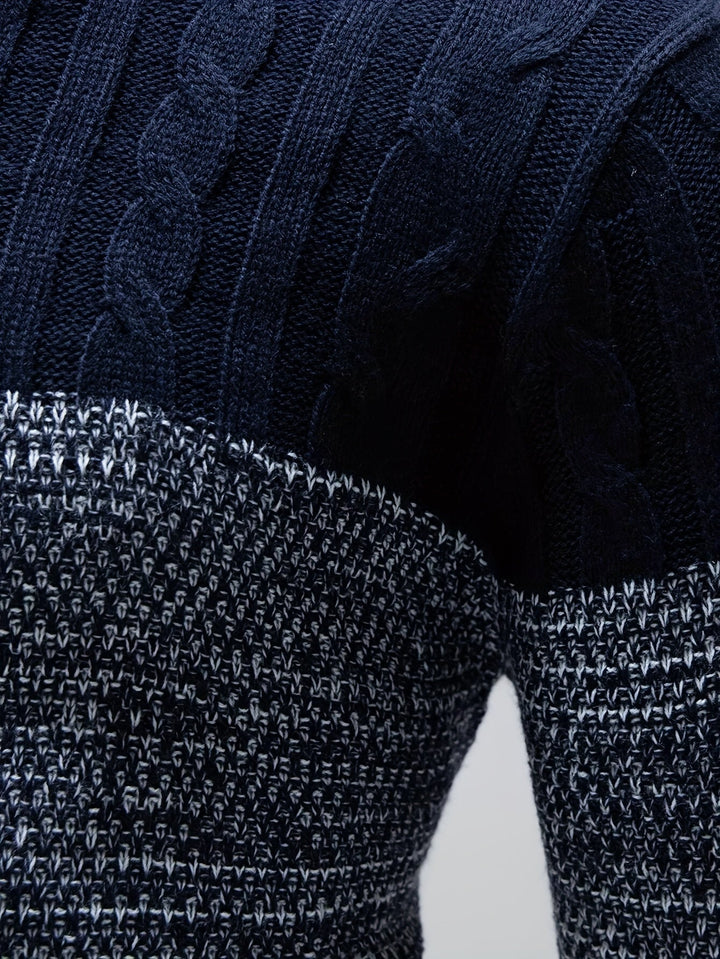Graham | Kleurblok Crew Neck Trui